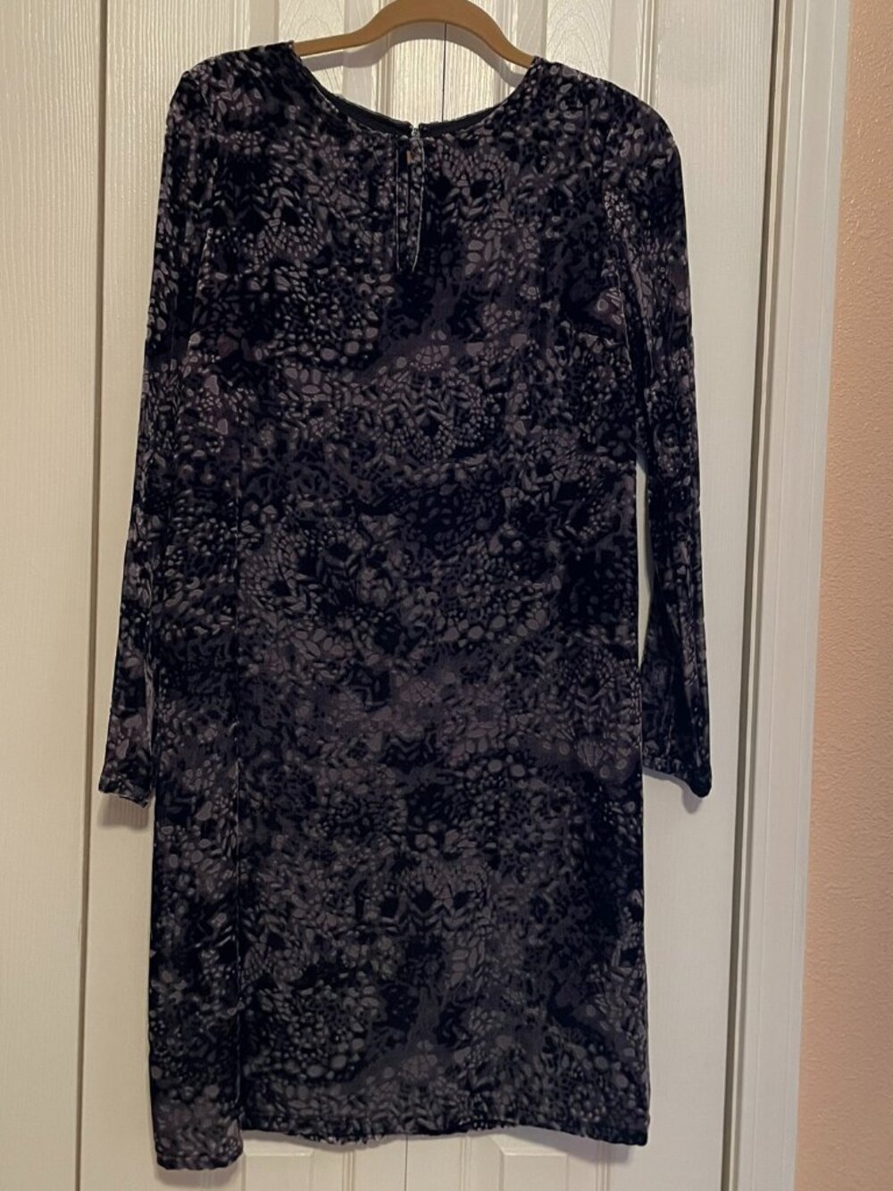 Black Burnout Dress